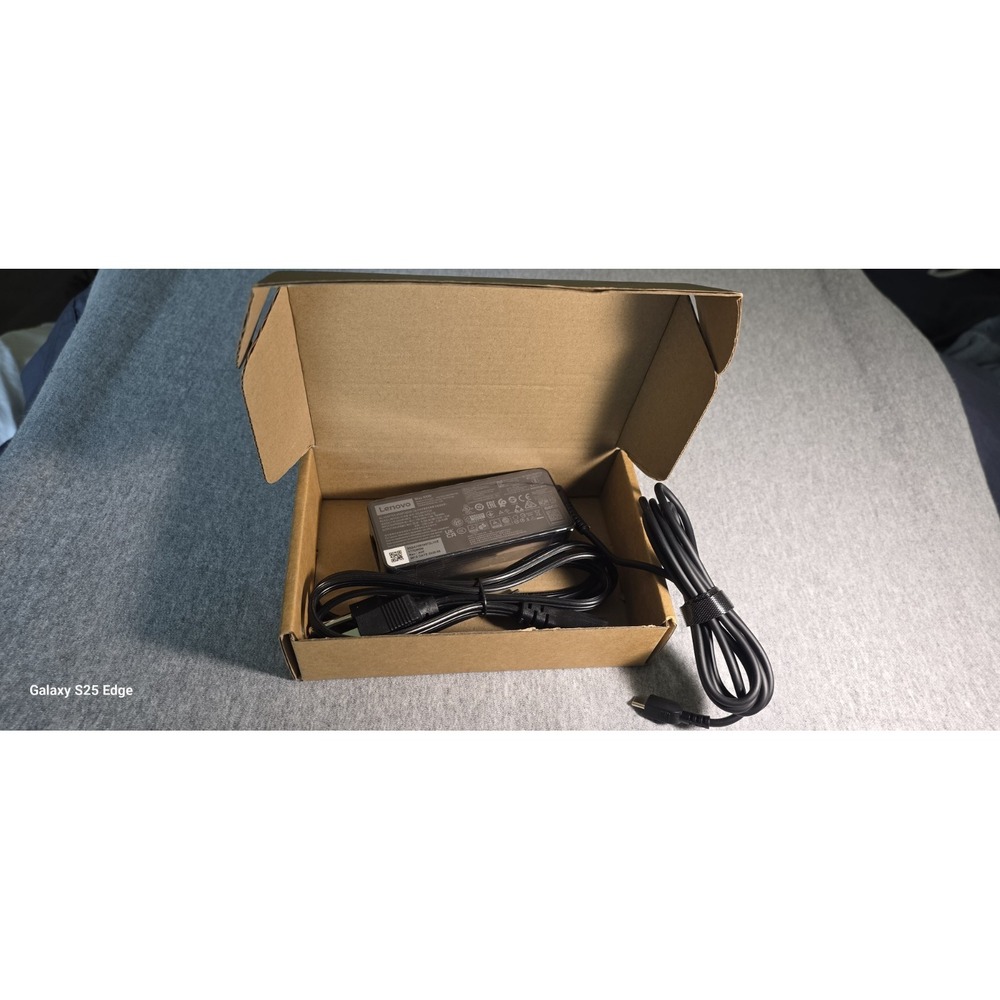 genuine Lenovo Max 65W USB-C AC power adapter